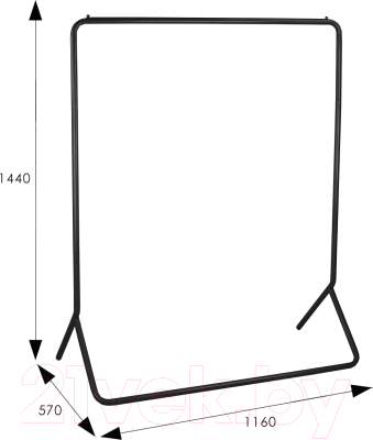 Вешалка для одежды Мебелик Пико 33