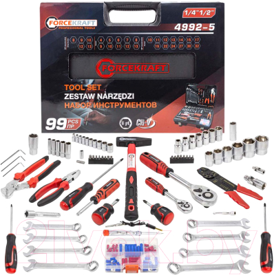 Универсальный набор инструментов ForceKraft FK-4992-5(58254) - фото