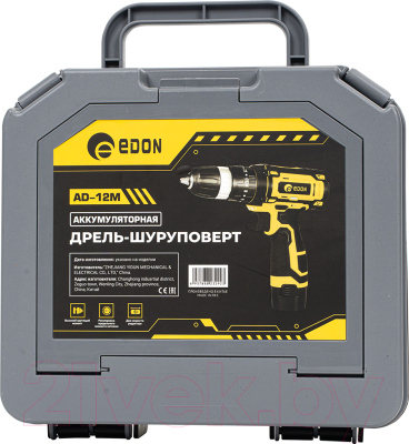 Аккумуляторная дрель-шуруповерт Edon AD-12M