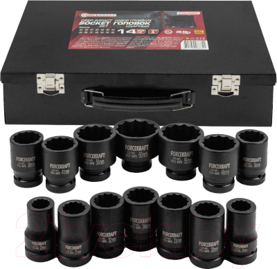 Набор головок слесарных ForceKraft FK-8152-9MPB - фото