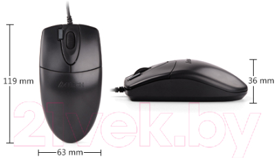 Мышь A4Tech OP-620DS