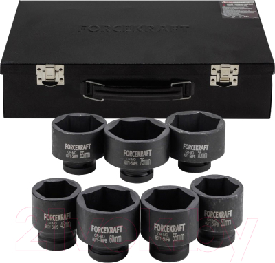 Набор головок слесарных ForceKraft FK-8071-5MPB - фото