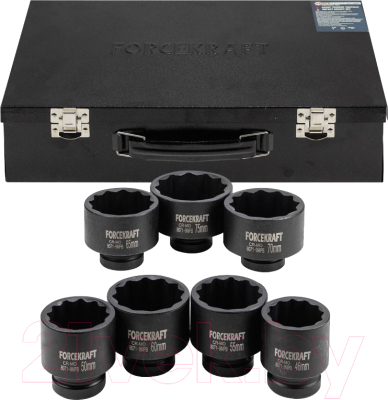 Набор головок слесарных ForceKraft FK-8071-9MPB - фото