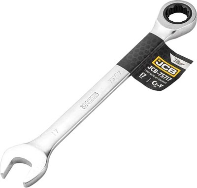 Гаечный ключ JCB Комбинированный трещоточный / 75717 - фото