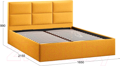 Двуспальная кровать ТриЯ Стелла Тип 1 c ПМ 160x200