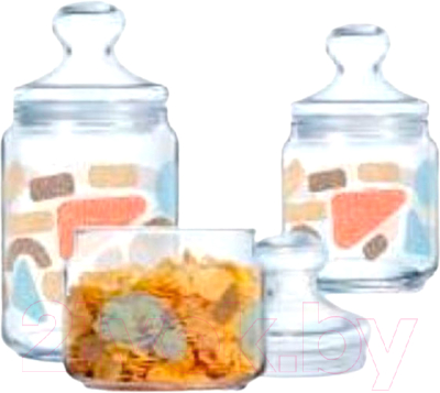 Набор емкостей для хранения Luminarc Geomatrix V6750 - фото