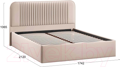 Двуспальная кровать ТриЯ Тиффани Тип 1 c ПМ 160x200