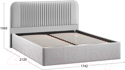 Двуспальная кровать ТриЯ Тиффани Тип 1 c ПМ 160x200