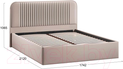 Двуспальная кровать ТриЯ Тиффани Тип 1 c ПМ 160x200