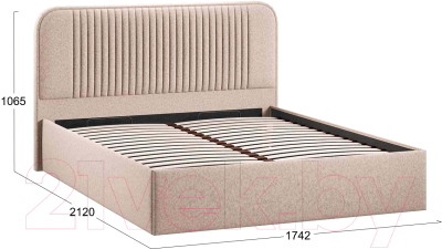 Двуспальная кровать ТриЯ Тиффани Тип 1 c ПМ 160x200