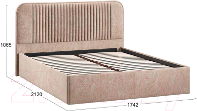 Двуспальная кровать ТриЯ Тиффани Тип 1 c ПМ 160x200