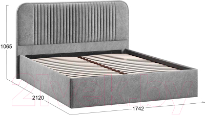 Двуспальная кровать ТриЯ Тиффани Тип 1 c ПМ 160x200