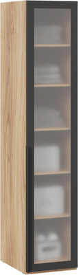 Шкаф-пенал ТриЯ Порто СМ-393.07.008 с 1 дверью со стеклом - фото