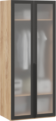 Шкаф-пенал ТриЯ Порто СМ-393.07.009 с 2 дверями со стеклом - фото