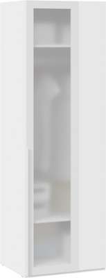 Шкаф-пенал ТриЯ Порто СМ-393.07.011 угловой с 1 дверью со стеклом - фото
