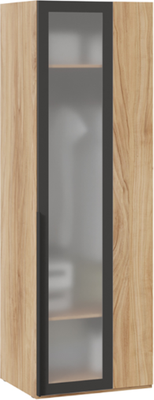 Шкаф-пенал ТриЯ Порто СМ-393.07.011 угловой с 1 дверью со стеклом - фото