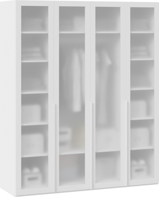 Шкаф ТриЯ Порто СМ-393.07.114 с 4 стеклянными дверями - фото