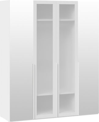 Шкаф ТриЯ Порто СМ-393.07.115 с 2 зеркальными и 2 стеклянными дверями - фото