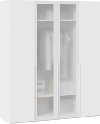 Шкаф ТриЯ Порто СМ-393.07.116 с 2 глухими и 2 стеклянными дверями - фото