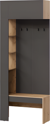 Секция в прихожую ТриЯ Асти Комбинированная НМ - фото