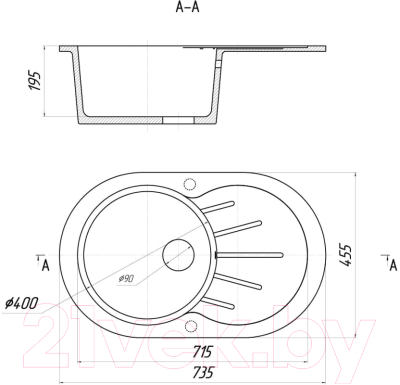 Мойка кухонная Wisent WA02-10