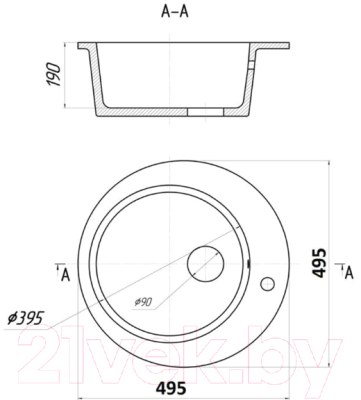 Мойка кухонная Wisent WA04-17