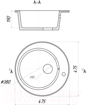 Мойка кухонная Wisent WA05-17