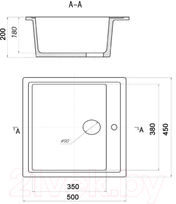 Мойка кухонная Wisent WA45-10