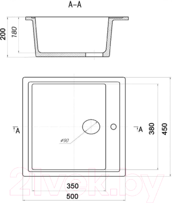 Мойка кухонная Wisent WA45-17