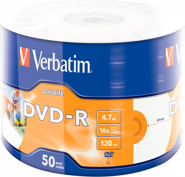 Набор дисков DVD-R Verbatim DL Inkjet Printable 4.7Gb / 43793 - фото