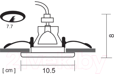 Точечный светильник Arte Lamp Grus A6667PL-1WH