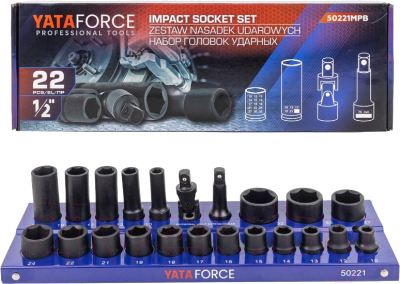 Набор головок слесарных Yataforce YF-50221MPB - фото