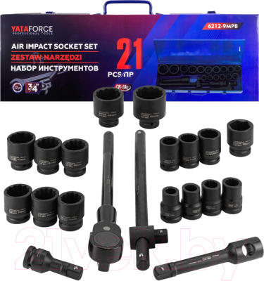 Универсальный набор инструментов Yataforce YF-6212-9MPB - фото