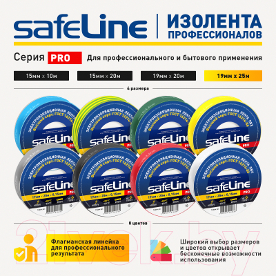 Набор изолент Safeline 19/25