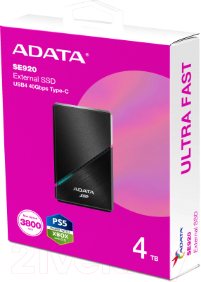 Внешний жесткий диск A-data SE920 4TB (SE920-4TCBK)