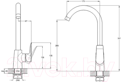 Смеситель G.Lauf GOB4-A134