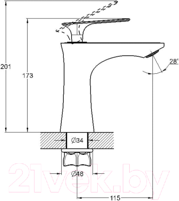 Смеситель G.Lauf LOT1-A010