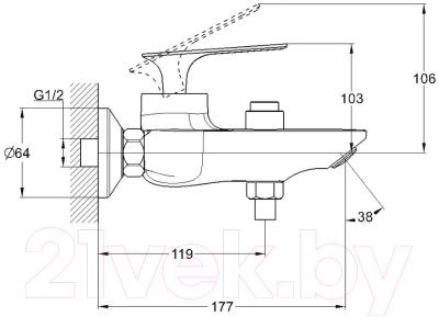 Смеситель G.Lauf LOT3-A010