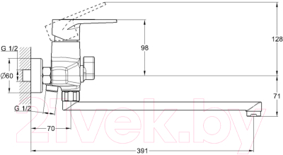 Смеситель G.Lauf ZIG7-A166