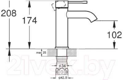 Смеситель G.Lauf ZAP1-B090