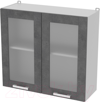 Шкаф навесной для кухни Интерлиния Компо ВШ80ст-720-2дв - фото