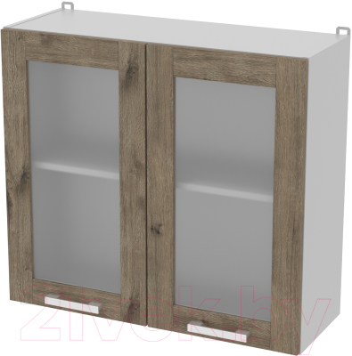 Шкаф навесной для кухни Интерлиния Компо ВШ80ст-720-2дв - фото