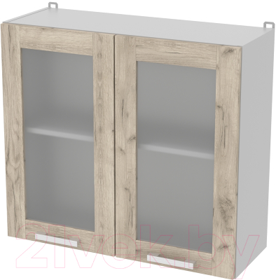 Шкаф навесной для кухни Интерлиния Компо ВШ80ст-720-2дв - фото