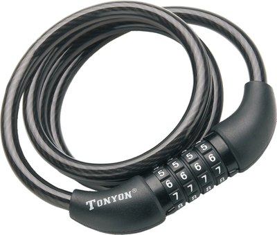 Велозамок Tonyon Кодовый 10x1000 / 567C-1010  - фото