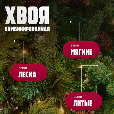 Ель искусственная Winter Fun Light / ML-0094-002 (180см)