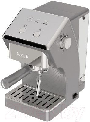 Кофеварка эспрессо Pioneer CM115P (серебристый) - фото