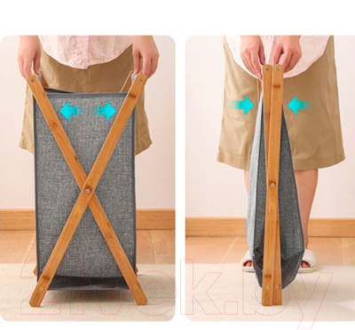 Корзина для белья Happy Home HH-022