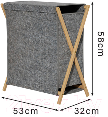 Корзина для белья Happy Home HH-022