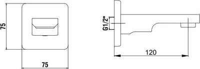 Излив E.C.A Tiera 102159205C1EX-K