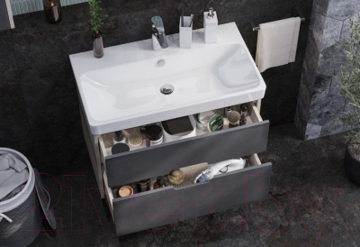 Тумба под умывальник Акватон Оливия 80 (1A283101OLUG0)